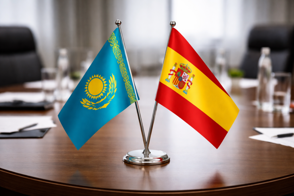 Испаниялық компания Атырауда жобаларды жүзеге асыруға қызығушылық танытты флаги Испания 1024x683 1